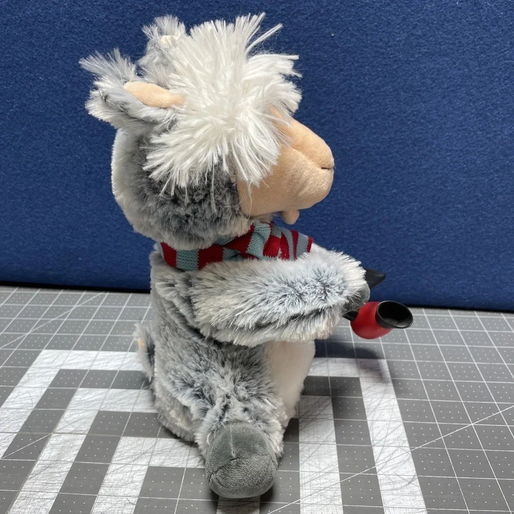 Gemmy Animated Singing Hair‎ Styling Gray Llama Tested Works